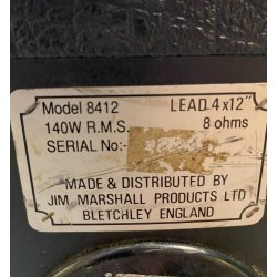 (USED) Marshall 8412 Enclosure 4 x 12"